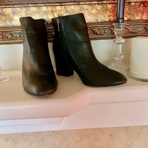 Franco Sarto Brown leather ankle Boots size 7.5